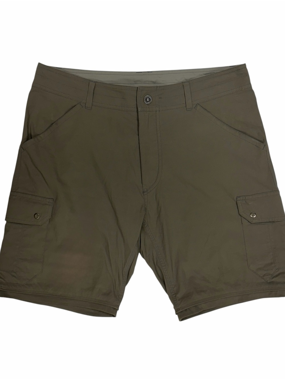 Kuhl Shorts Men 34 Khaki Renegade Cargo Utility Hiking Trail Performance Stretch